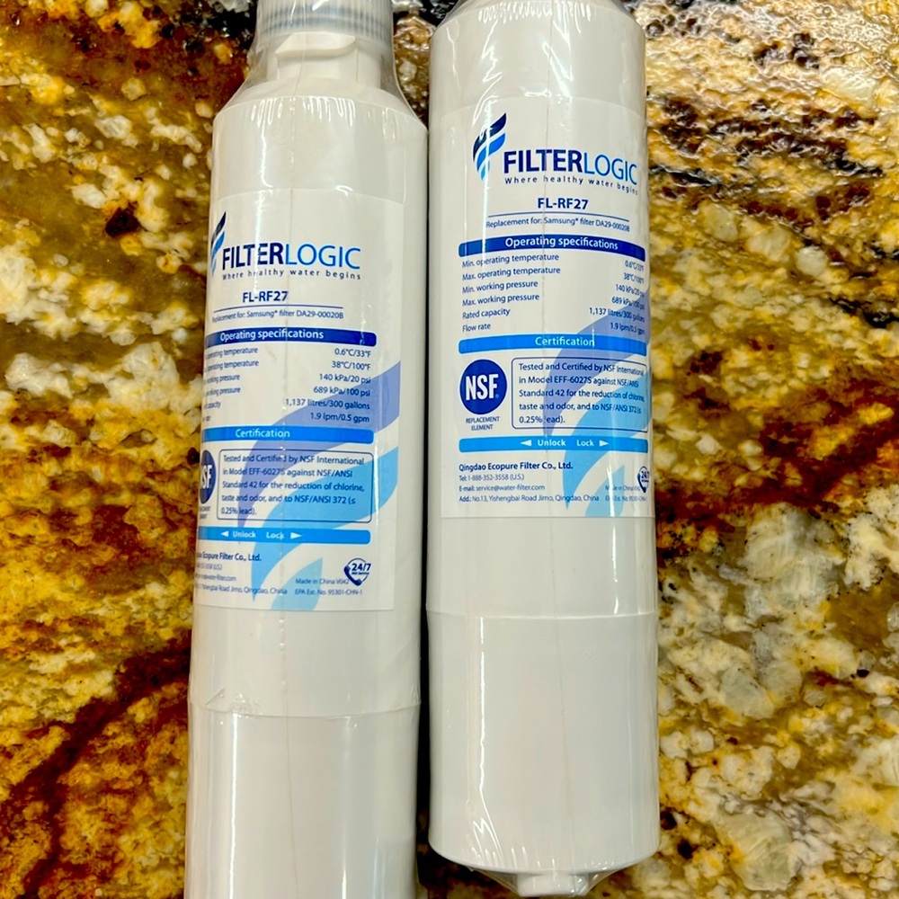 Filter Logic FL-RF27 Replacement Water Filter For Samsung Water Filter